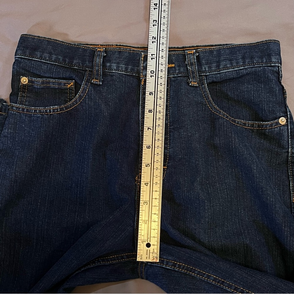 New Wave Woman’s Classic Dark Blue Straight -Leg High Rise Jeans - Picture 11 of 12